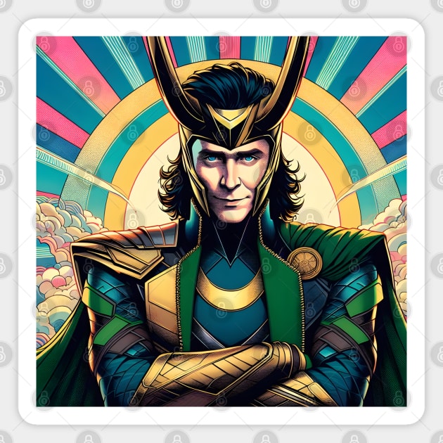 Embrace Mischief and Style: Loki-Inspired Art and Legendary Designs Await! Magnet by insaneLEDP